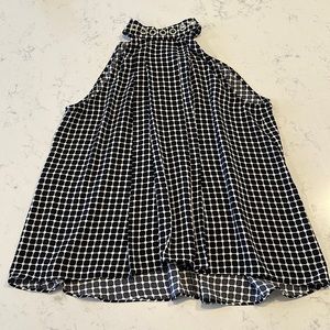 MICHAEL Michael Kors Black and White Halter Blouse